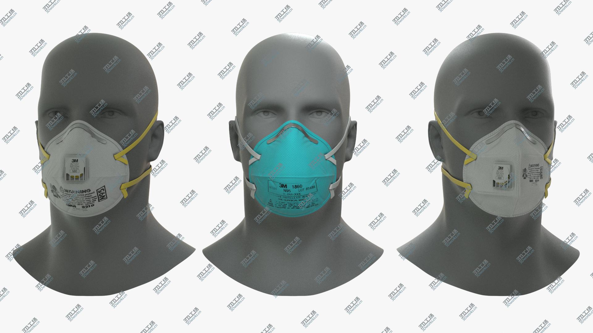 images/goods_img/2021040232/N95 Respirator Mask Collection 3D model/2.jpg